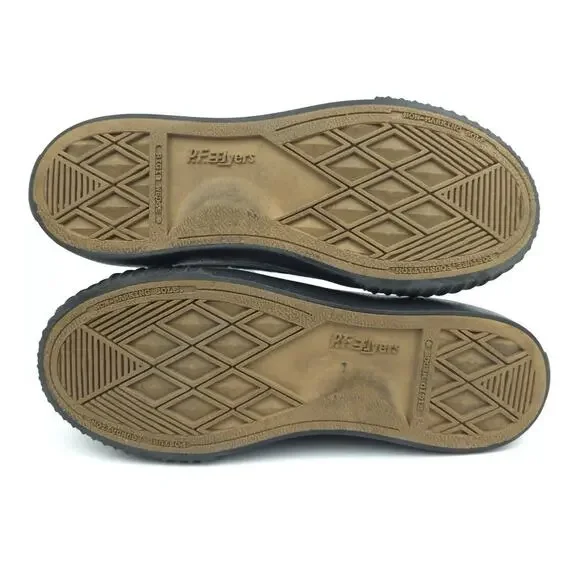 PF Flyers Center Hi Shoes Mens Size 8 US Black Canvas High Top Athletic Sneakers - Picture 7 of 9